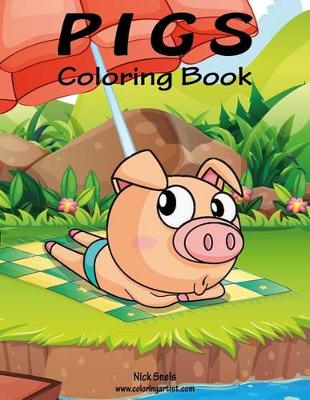 Book cover for Pigs Coloring Book 1