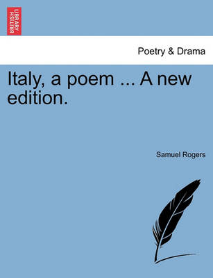 Book cover for Italy, a Poem ... a New Edition.