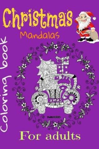 Cover of Christmas mandalas coloring book for adults