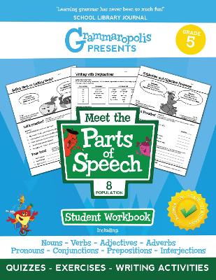 Book cover for The Parts of Speech Workbook, Grade 5