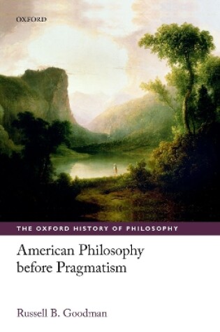 Cover of American Philosophy before Pragmatism