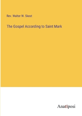 Book cover for The Gospel According to Saint Mark