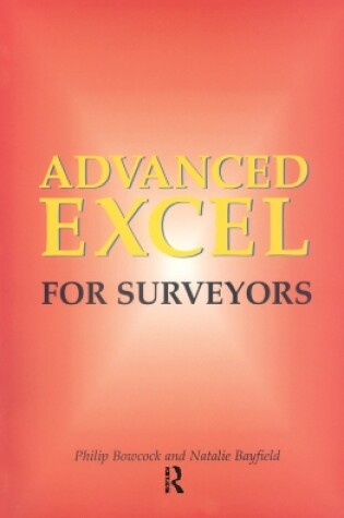 Cover of Advanced Excel for Surveyors