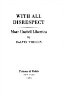 Book cover for With All Disrespect