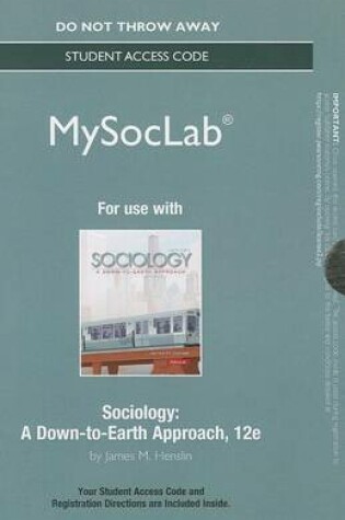 Cover of NEW MyLab Sociology without Pearson eText -- Standalone Access Card -- for Sociology