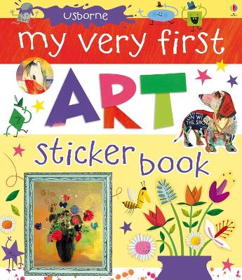 Book cover for My Very First Art Sticker Book