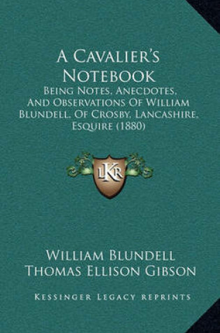 Cover of A Cavalier's Notebook