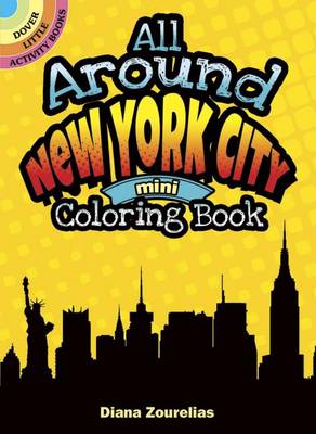 Book cover for All Around New York City Mini Coloring Book