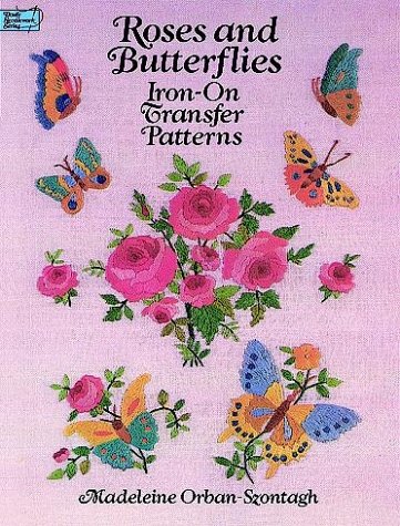 Book cover for Roses and Butterflies Iron-on Transfer Patterns
