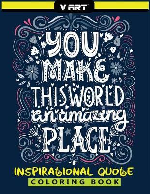 Book cover for Inspirational Quote Coloring Book