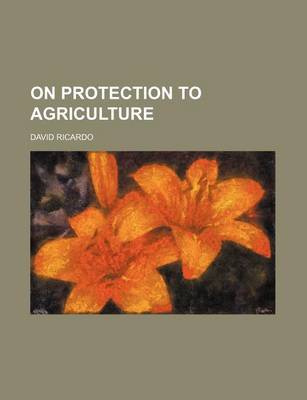 Book cover for On Protection to Agriculture