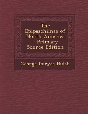 Book cover for Epipaschiinae of North America