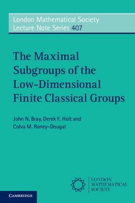 Book cover for The Maximal Subgroups of the Low-Dimensional Finite Classical Groups