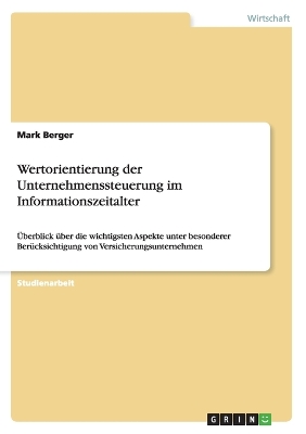 Book cover for Wertorientierung der Unternehmenssteuerung im Informationszeitalter