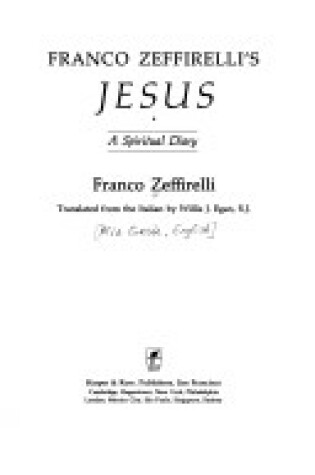 Cover of Franco Zeffirelli's Jesus