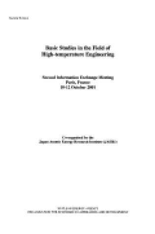 Cover of Nuclear Science Basic Studies in the Field of High-Temperature Engineering: Second Information Exchange Meeting: Paris, France 10-12 October 2001