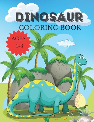 Book cover for Dinosaur Coloring Book