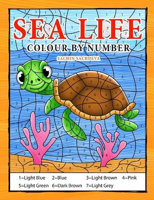 Book cover for Sea Life Colour By Number