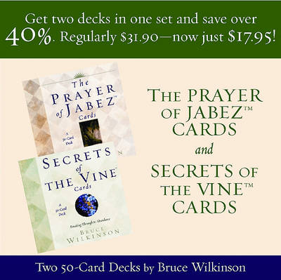 Book cover for Prayer of Jabez Cards and Secrets of the Vine Cards