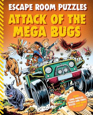 Cover of Escape Room Puzzles: Attack of the Mega Bugs