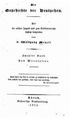 Cover of Die Geschichte der Deutschen