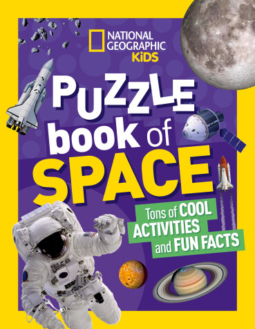 Book cover for National Geographic Kids Puzzle Book: Space