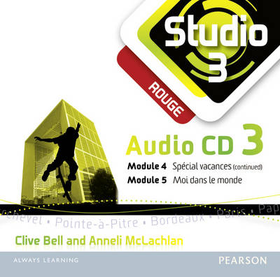 Book cover for Studio 3 rouge Audio CD C (11-14 French)