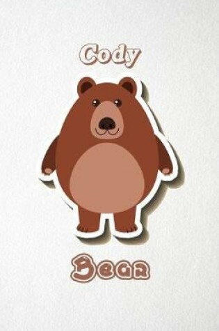 Cover of Cody Bear A5 Lined Notebook 110 Pages