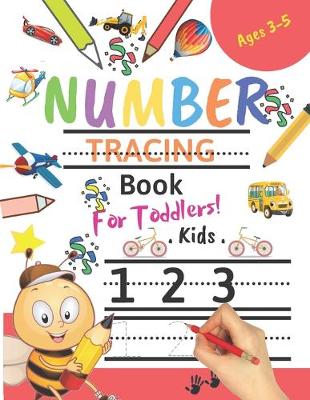 Book cover for Number Tracing Book for Toddlers Ages 3-5