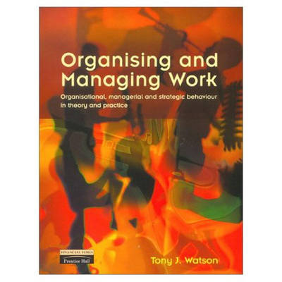 Book cover for Organising and Managing Work