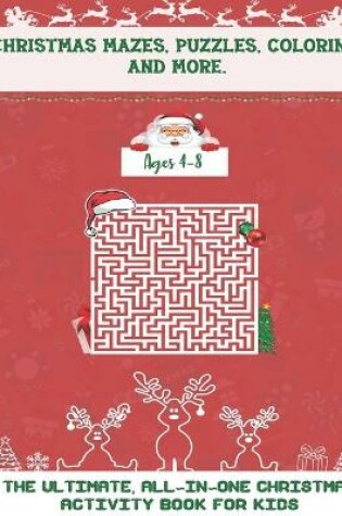 Cover of Christmas Mazes, Puzzles, Coloring, and More