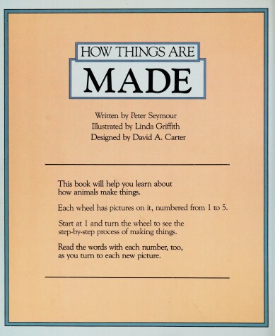 Book cover for Seymour & Griffith : How Things are Made (Hbk)