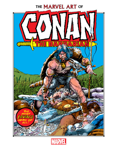 Book cover for The Marvel Art of Conan the Barbarian