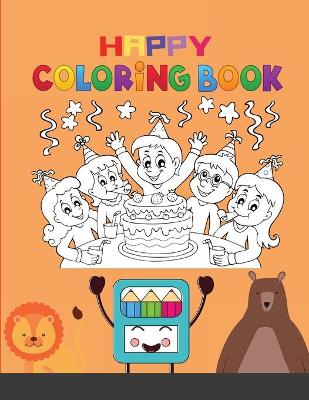 Book cover for Happy Coloring Book