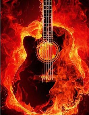 Book cover for Guitar On Fire Notebook - Graph Paper, 5x5 Grid