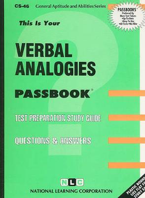 Book cover for VERBAL ANALOGIES