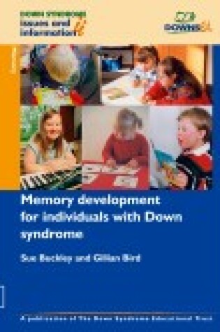 Cover of Memory Development for Individuals with Down Syndrome