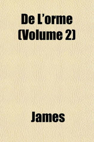 Cover of de L'Orme (Volume 2)