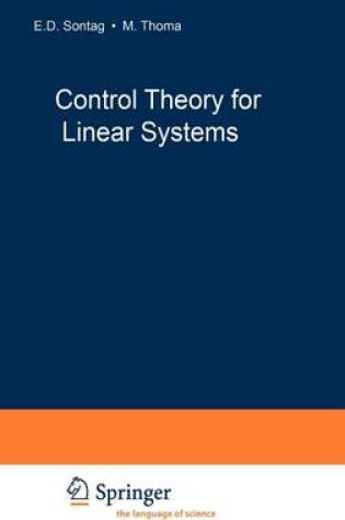 Cover of Control Theory for Linear Systems