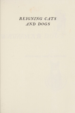Book cover for Reigning Cats and Dogs