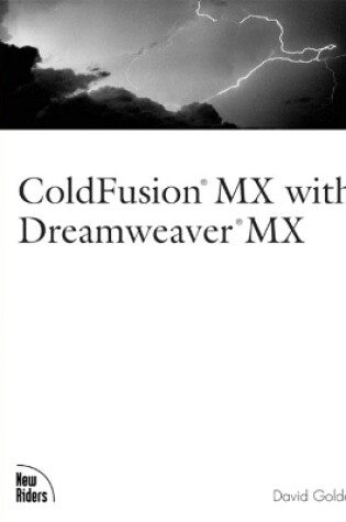 Cover of ColdFusion MX with Dreamweaver MX