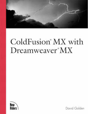 Book cover for ColdFusion MX with Dreamweaver MX