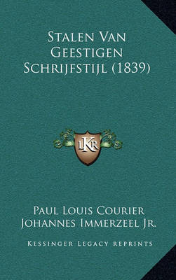 Book cover for Stalen Van Geestigen Schrijfstijl (1839)