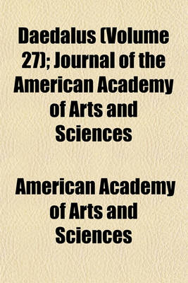 Book cover for Daedalus Volume 27; Journal of the American Academy of Arts and Sciences