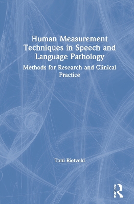 Book cover for Human Measurement Techniques in Speech and Language Pathology