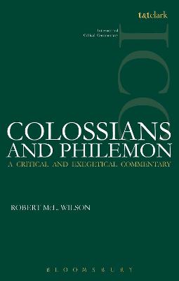 Book cover for Colossians and Philemon (ICC)