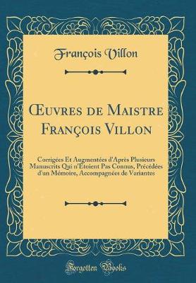 Book cover for Oeuvres de Maistre Francois Villon