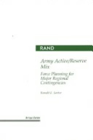 Cover of Army Active/Reserve Mix