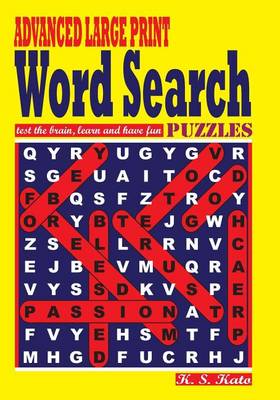 Book cover for Advanced Large Print Word Search Puzzles