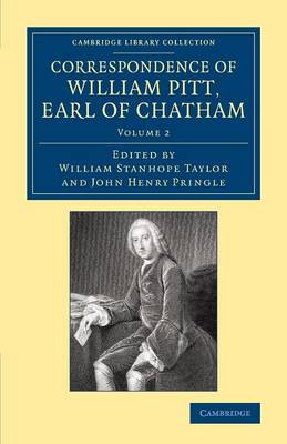 Book cover for Correspondence of William Pitt, Earl of Chatham: Volume 2